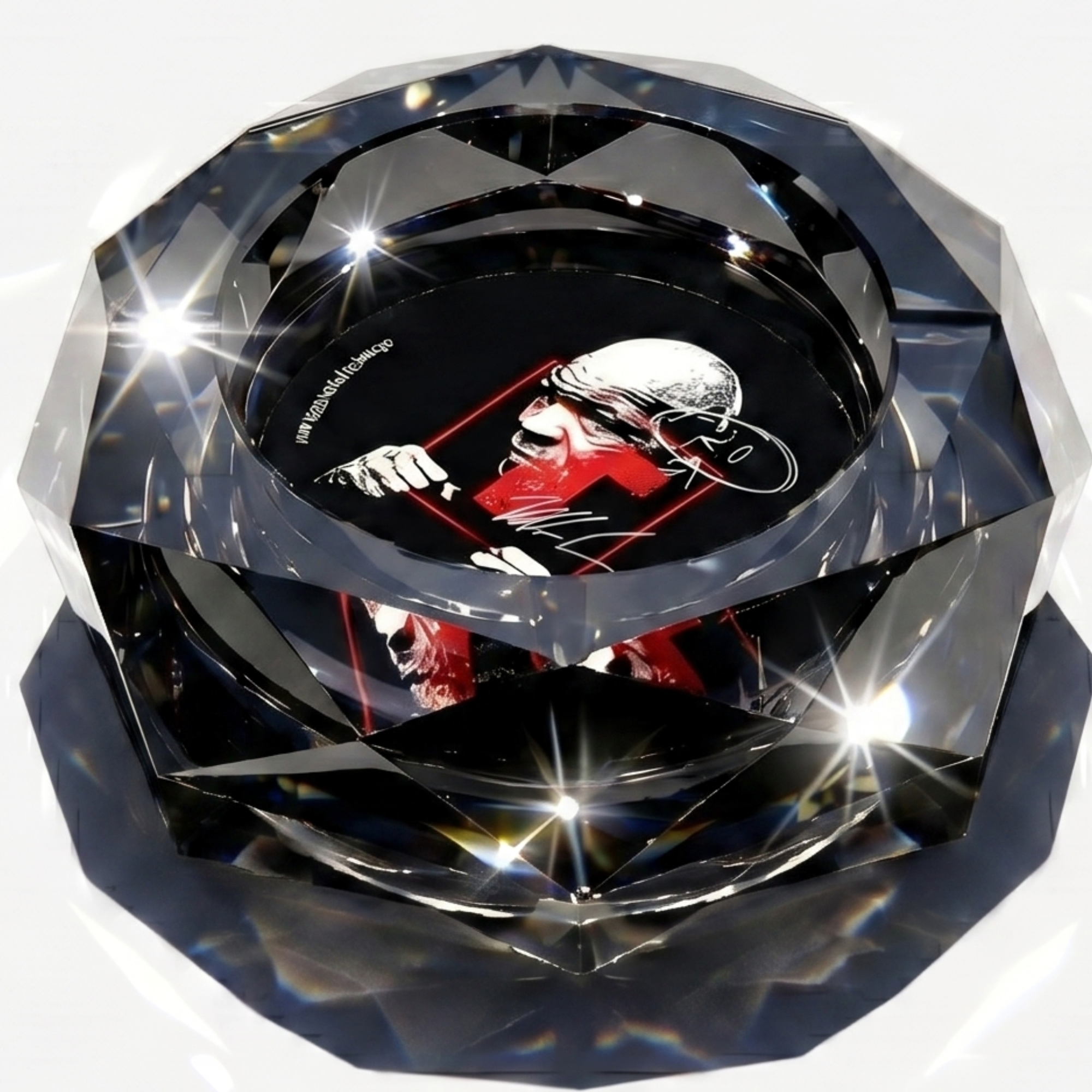 TYSON 2.0 - Ashtray Diamond Cut 'Boxing Mike' - Black