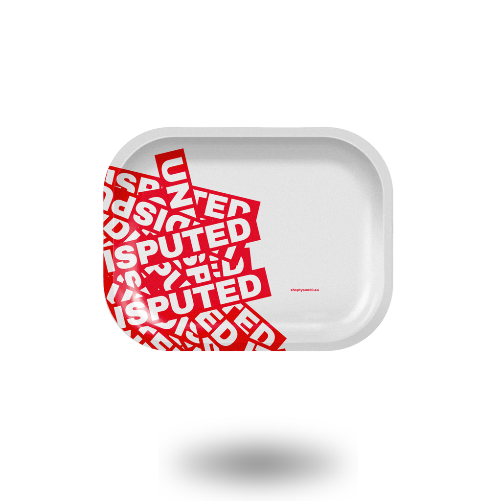TYSON 2.0 - Rolling Tray - "Undisputed Cannabis" Black SMALL