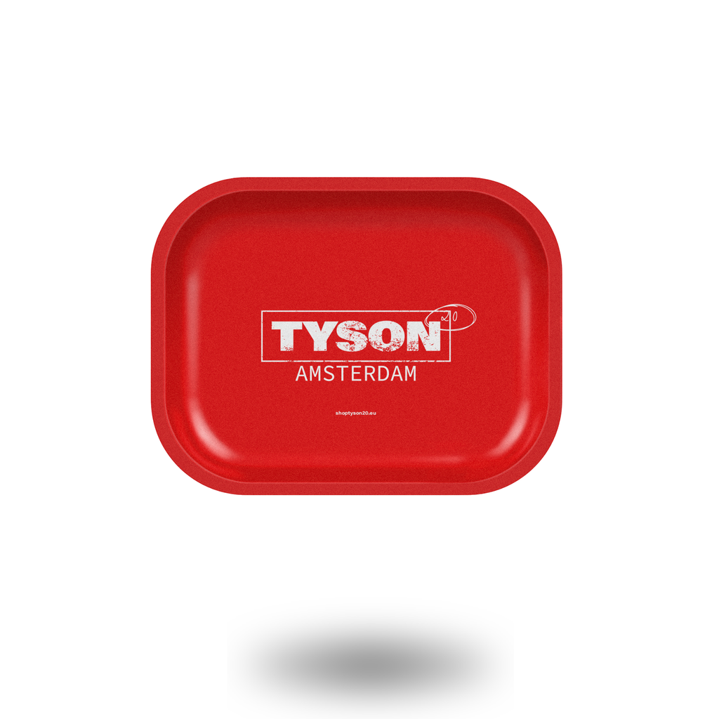 TYSON 2.0 - Rolling Tray - "TYSON AMSTERDAM" Red SMALL