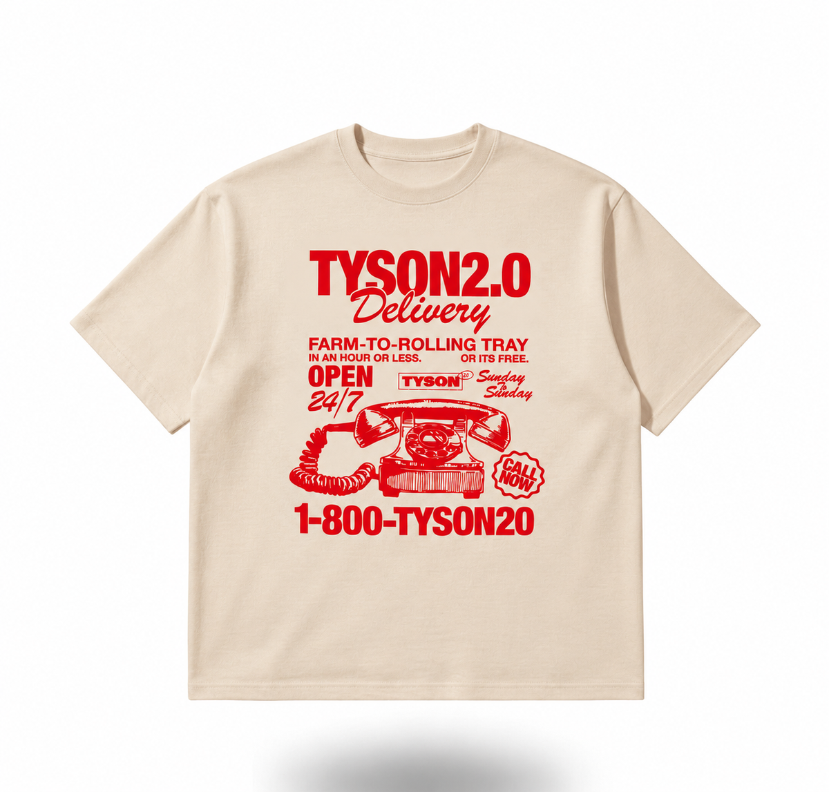 TYSON 2.0 -T-shirt Delivery (Unisex) - Beige
