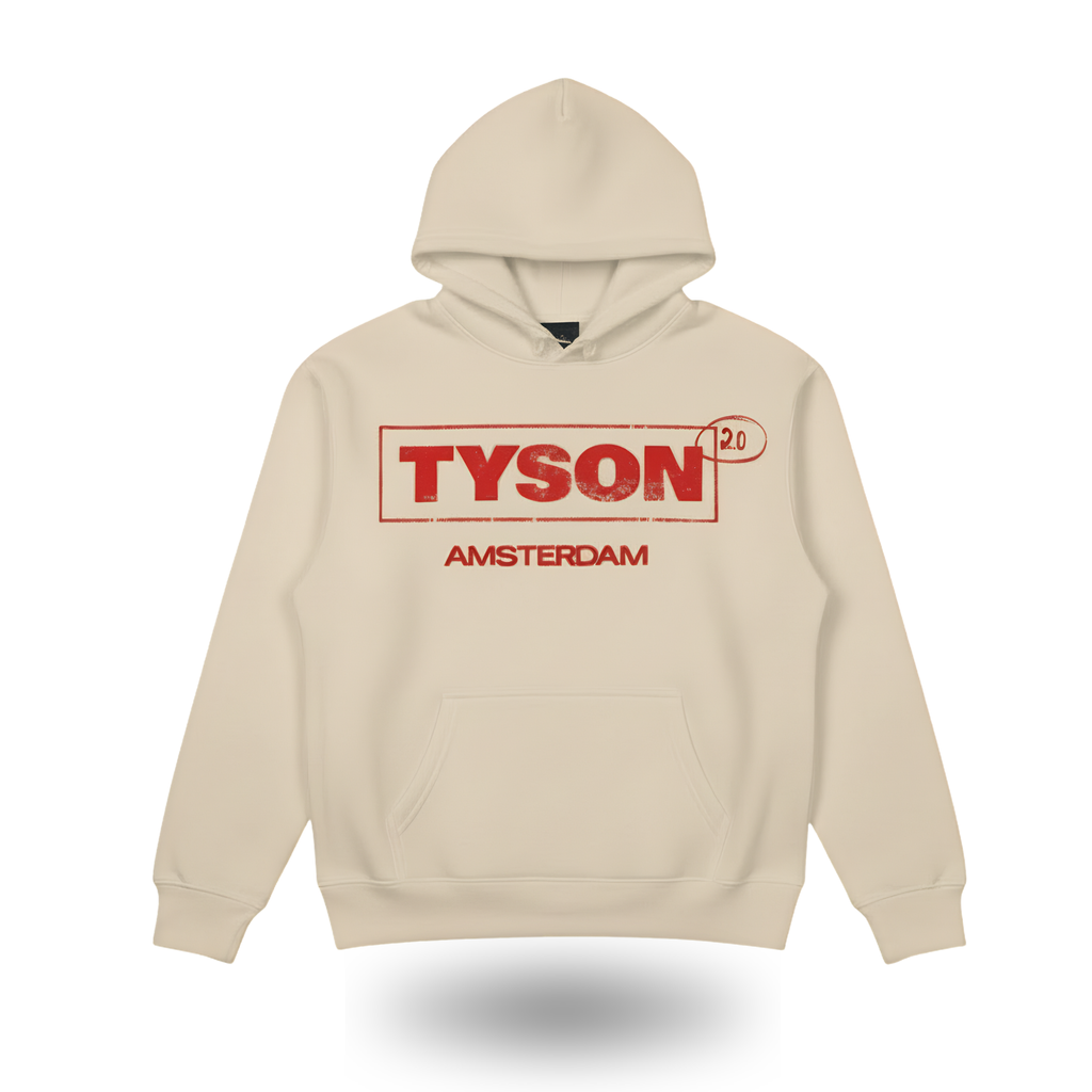 TYSON 2.0 -  Logo Hoodie (Unisex) - Beige