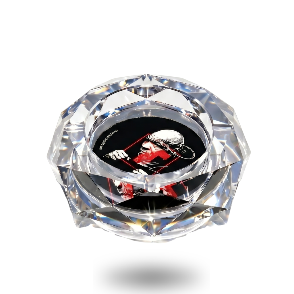 TYSON 2.0 - Ashtray Diamond Cut ''Boxing Mike'' - CLEAR