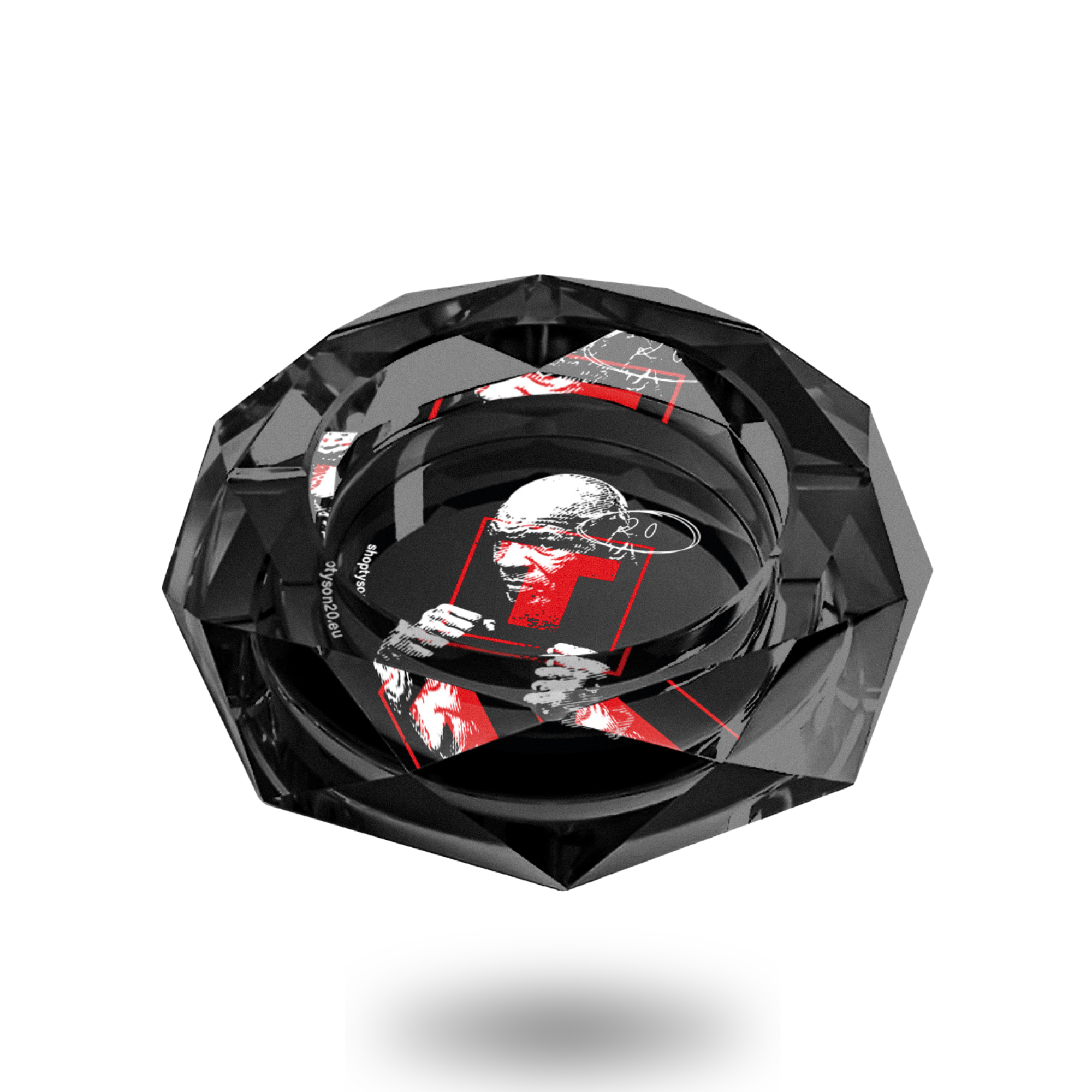 TYSON 2.0 - Ashtray Diamond Cut 'Boxing Mike' - Black
