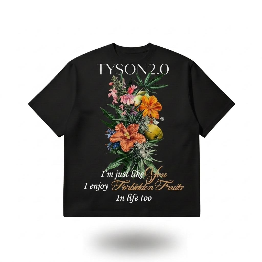 TYSON 2.0 - T-shirt Forbidden Fruits (Unisex) - Black