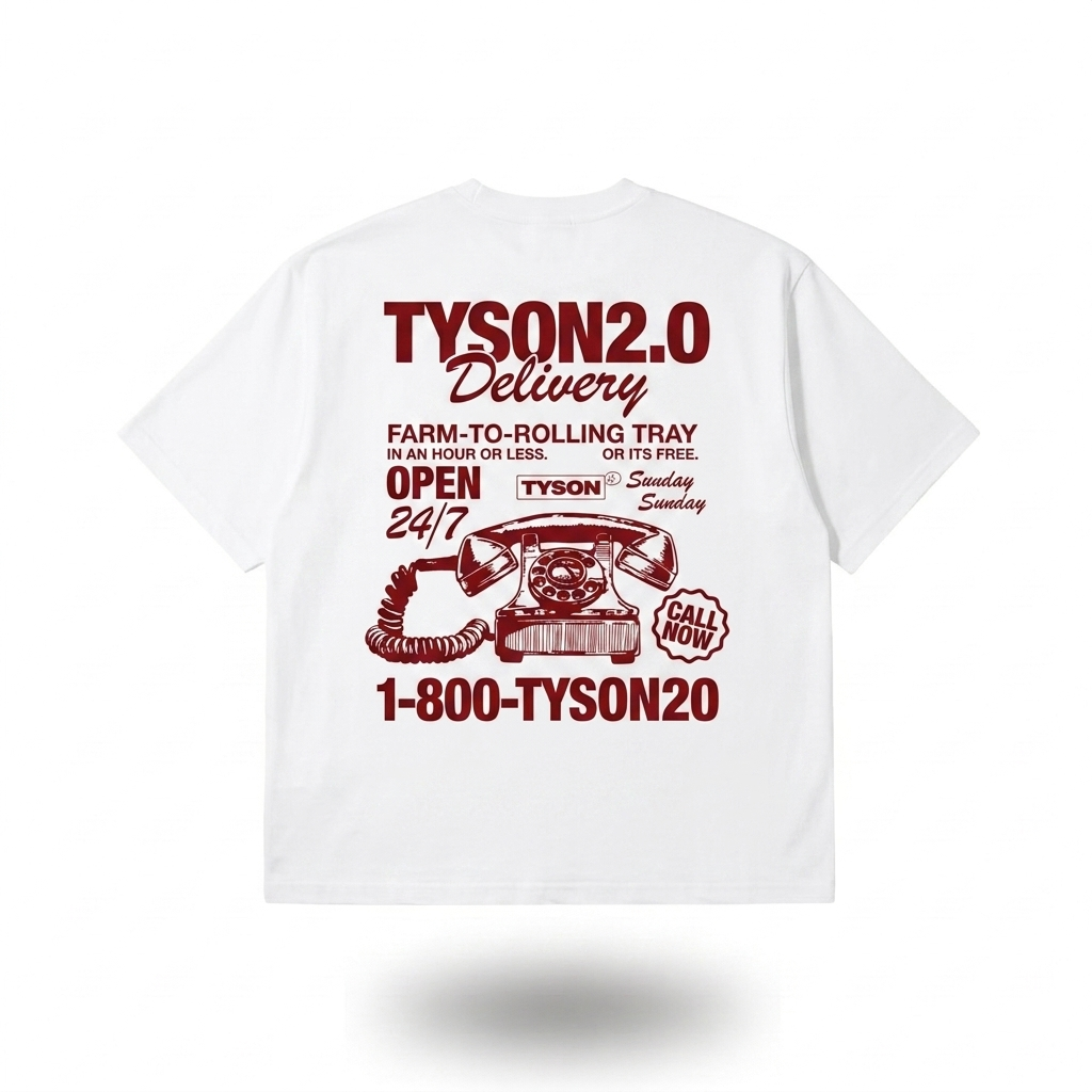 TYSON 2.0 -T-shirt Delivery (Unisex) - White