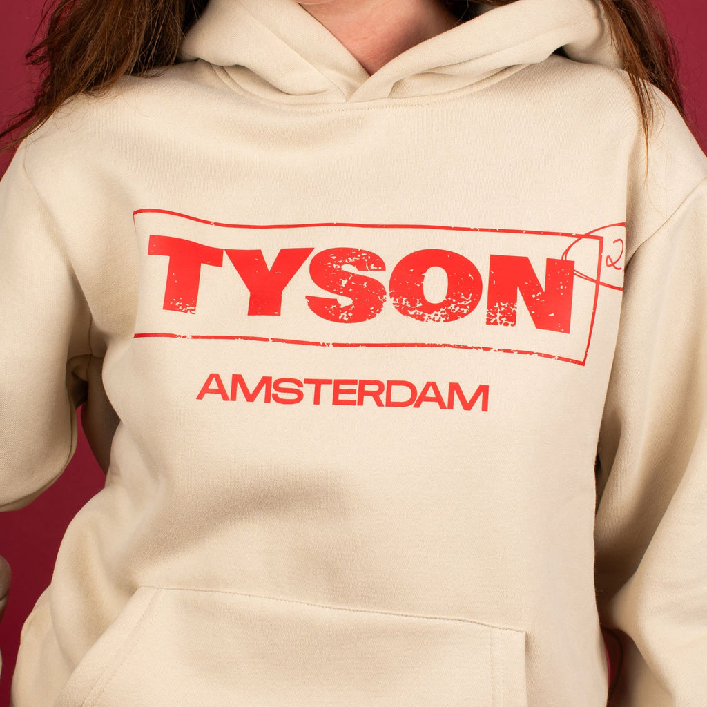 TYSON 2.0 -  Logo Hoodie (Unisex) - Beige