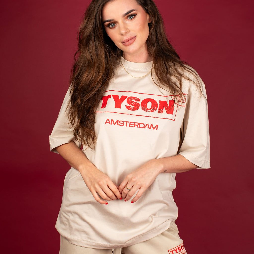TYSON 2.0 -  Logo T-Shirt (Unisex) - Beige