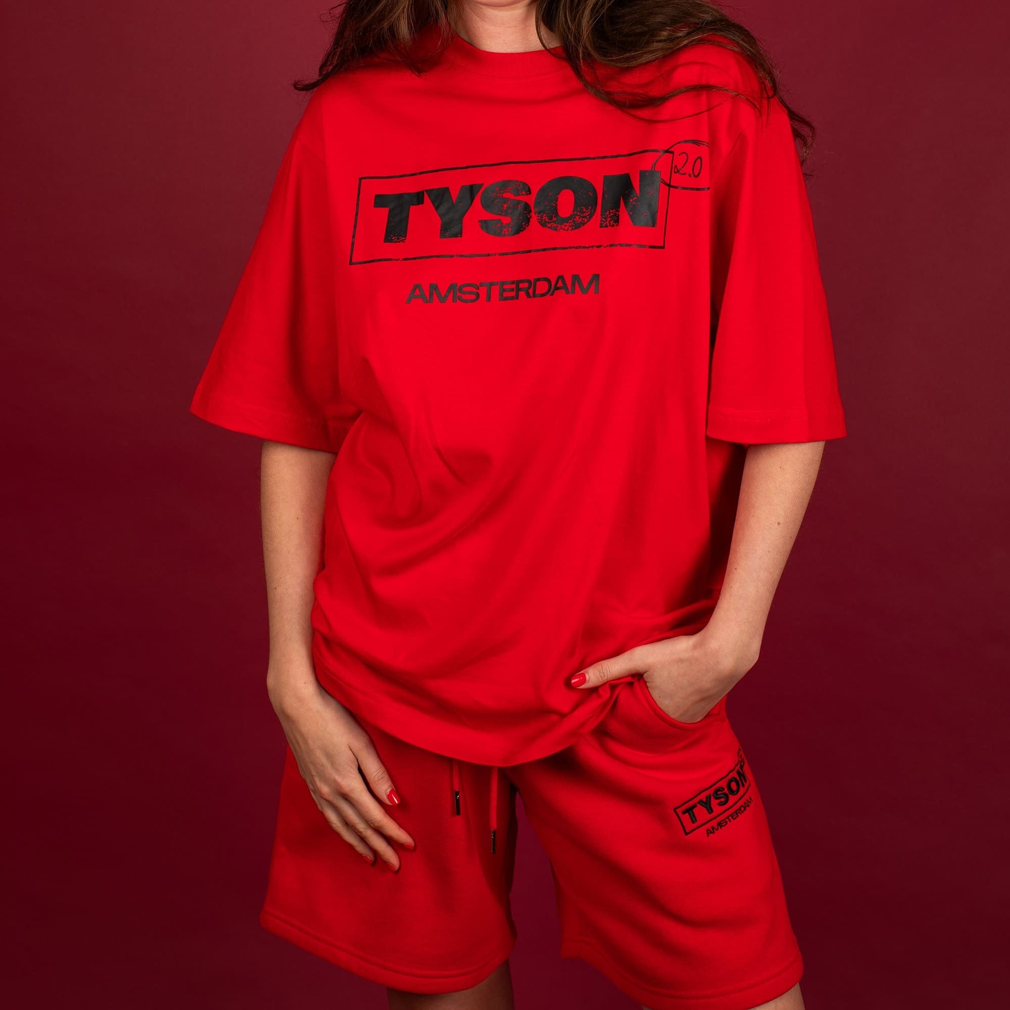 TYSON 2.0 -  Logo T-Shirt (Unisex) - Red